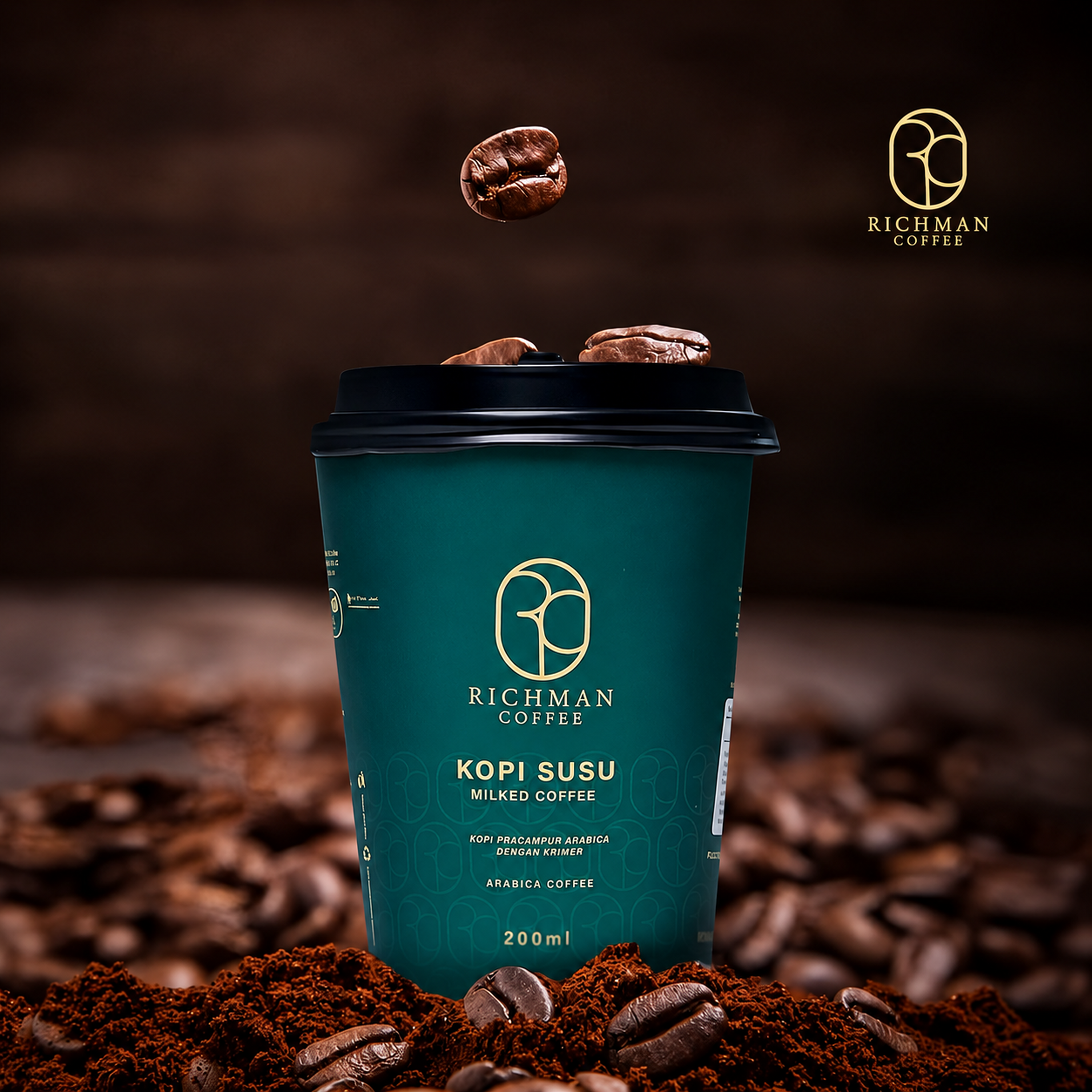 Richman Coffee Official 200ml Emerald Cup